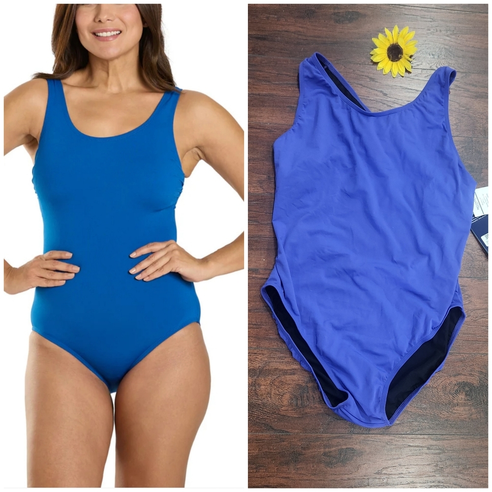 Dolfin Aquashape Blue One-Piece Swimsuit 🩱